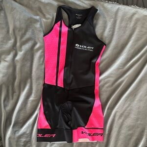 Voler Women's Cycling Suit - Black and Pink never worn